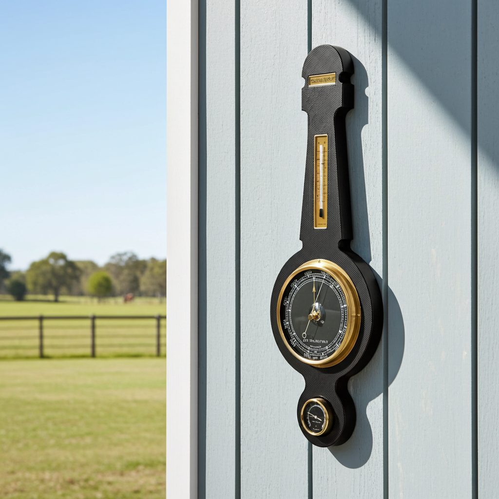 Del Milan Italy Wall Weather Station Barometer, Thermometer & Hygrometer | Adelaide Clocks