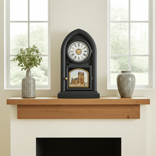 Antique Jerome Cathedral Westminster Abby Battery Mantel Clock | Adelaide Clocks