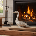 Vintage Sculptured Metal Swan | Adelaide Clocks