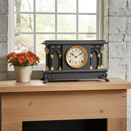 Antique Sessions Hammer Coil Strike Mantel Clock | Adelaide Clocks