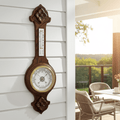 Antique Aneroid Barometer Thermometer Made in England | Adelaide Clocks