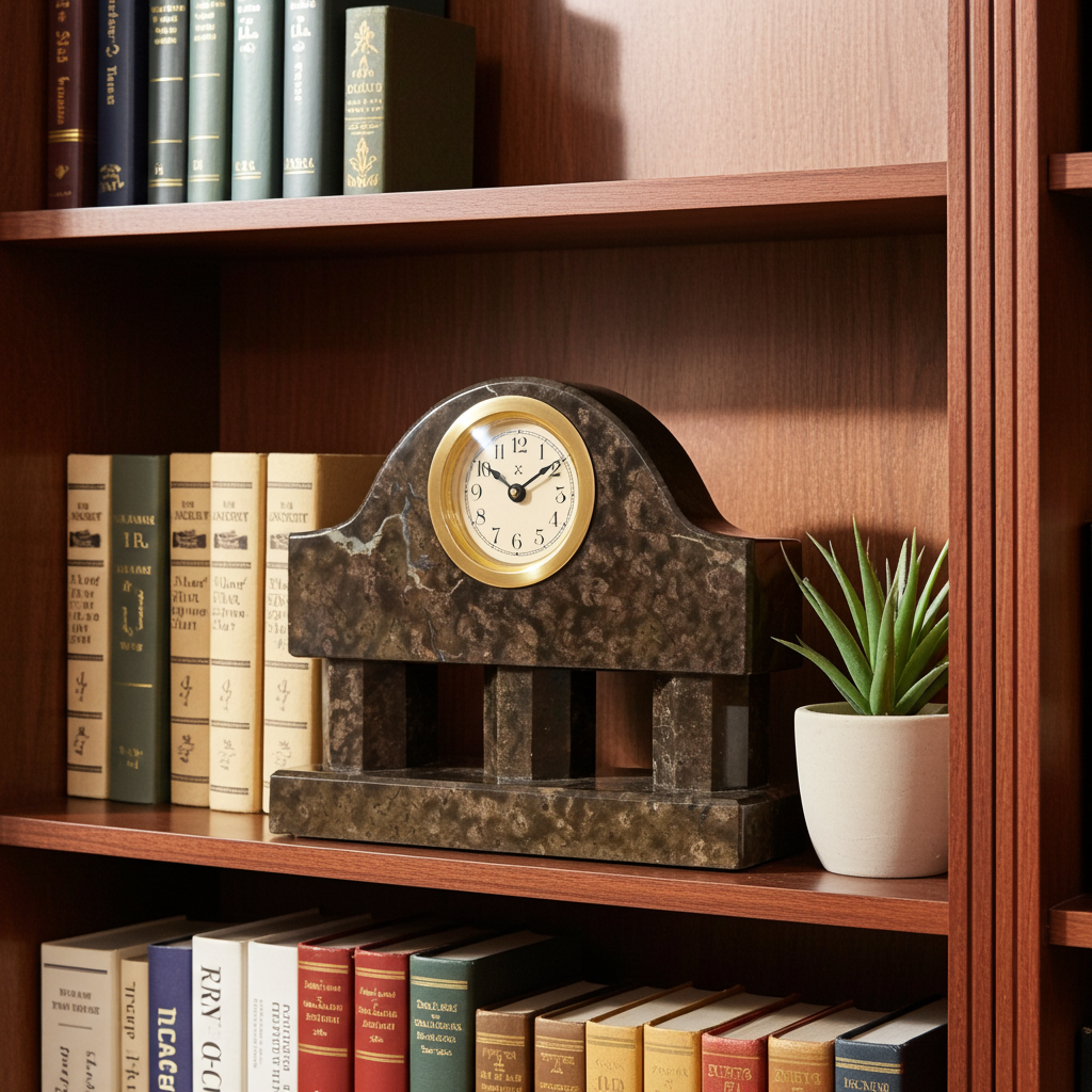 Vintage HAC Art Deco Marble Desk / Mantel Clock | Adelaide Clock