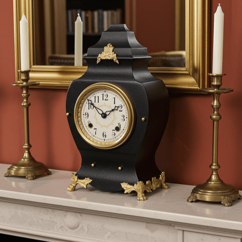 Antique NEW HAVEN U.S.A Cast Iron Mantel Clock | Adelaide Clocks
