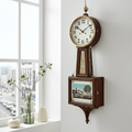 Vintage LA ROSE Hermle Pendulum Strike Banjo Wall Clock | Adelaide Clocks