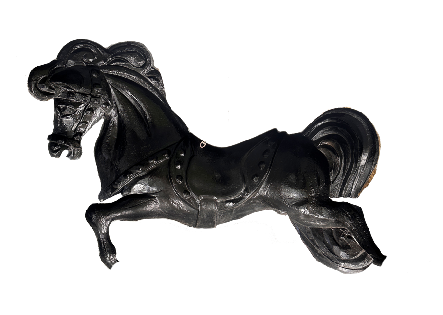 Vintage Carnival Horse Wall Hanging Sculpture | Adelaide Clocks