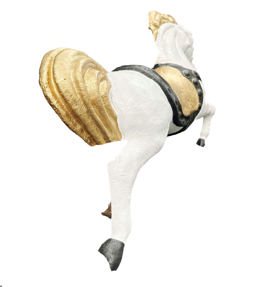 Vintage Carnival Horse Wall Hanging Sculpture | Adelaide Clocks