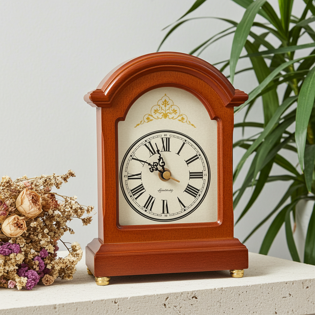 Vintage Cathedral Battery Mantel Clock  | Adelaide Clocks