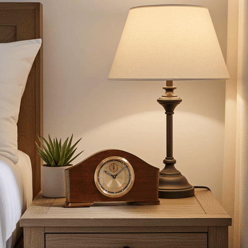 Vintage Musical Alarm Desk Wooden Clock | Adelaide Clocks