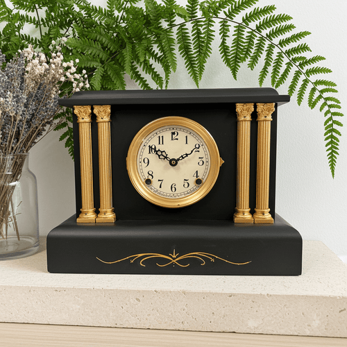 Antique Sessions Battery Mantel Clock | Adelaide Clocks