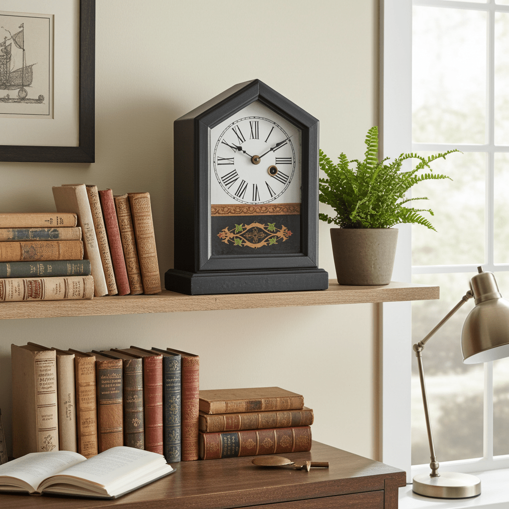 Antique German Gothic Petite Pendulum Mantel Clock | Adelaide Clocks