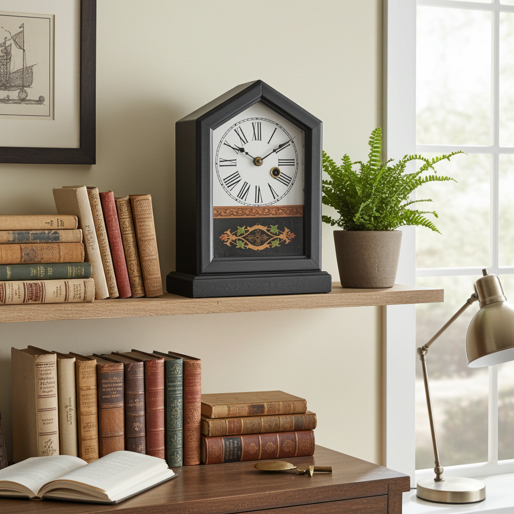 Antique German Gothic Petite Pendulum Mantel Clock | Adelaide Clocks