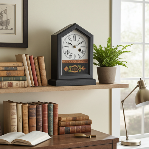 Antique German Gothic Petite Pendulum Mantel Clock | Adelaide Clocks