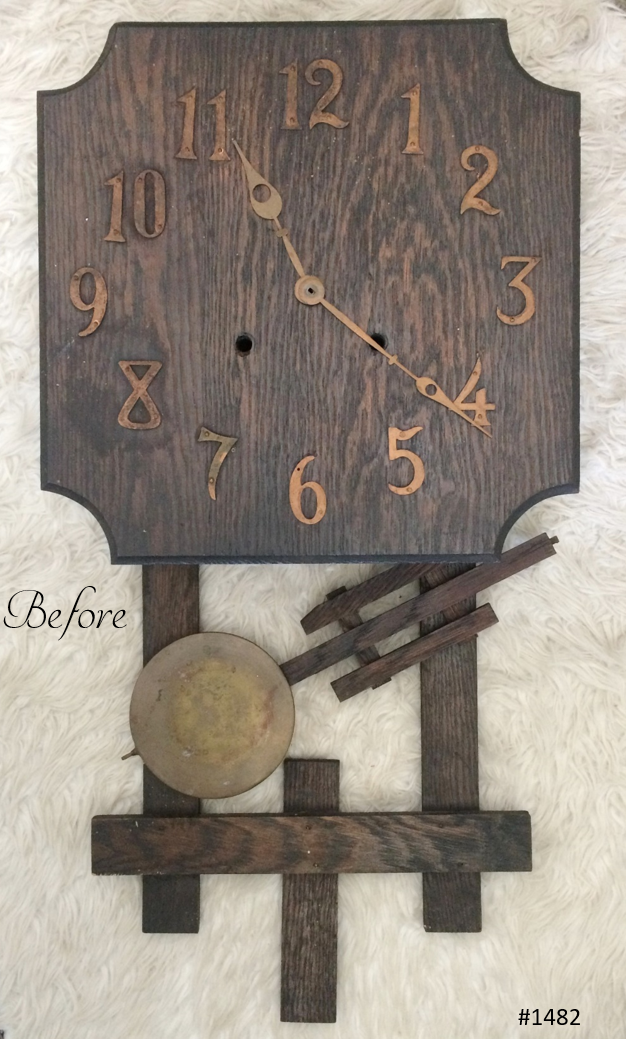 Restored Original Antique Battery Clock | eXibit collection