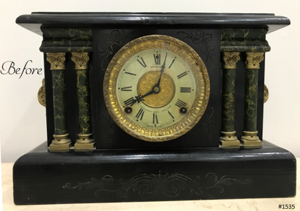 Restored Original Antique Mantel Clock | eXibit collection