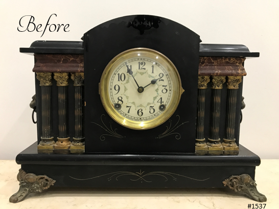 Restored Antique Sessions Mantel Clock | eXibit collection