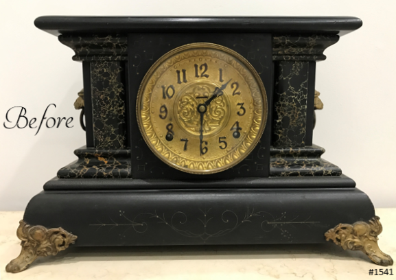 Restored Original Antique Mantel Clock | eXibit collection