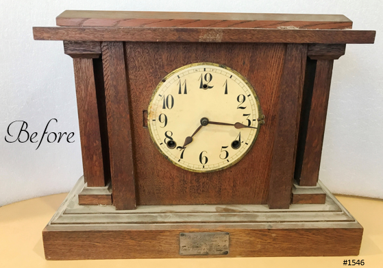 Original Antique USA Hammer Chime Mantel Clock | eXibit collection