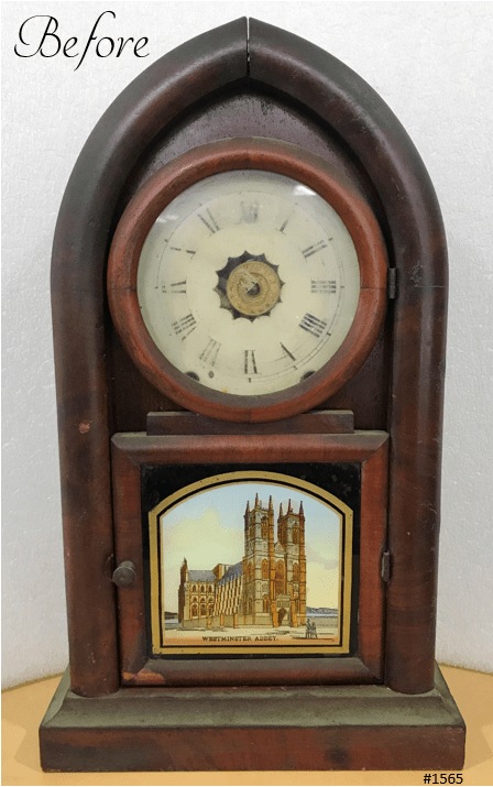 Antique Jerome Cathedral Westminster Abby Battery Mantel Clock | Adelaide Clocks