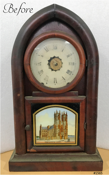 Antique JEROME Cathedral Beehive Quartz Battery Mantel Clock | eXibit collection