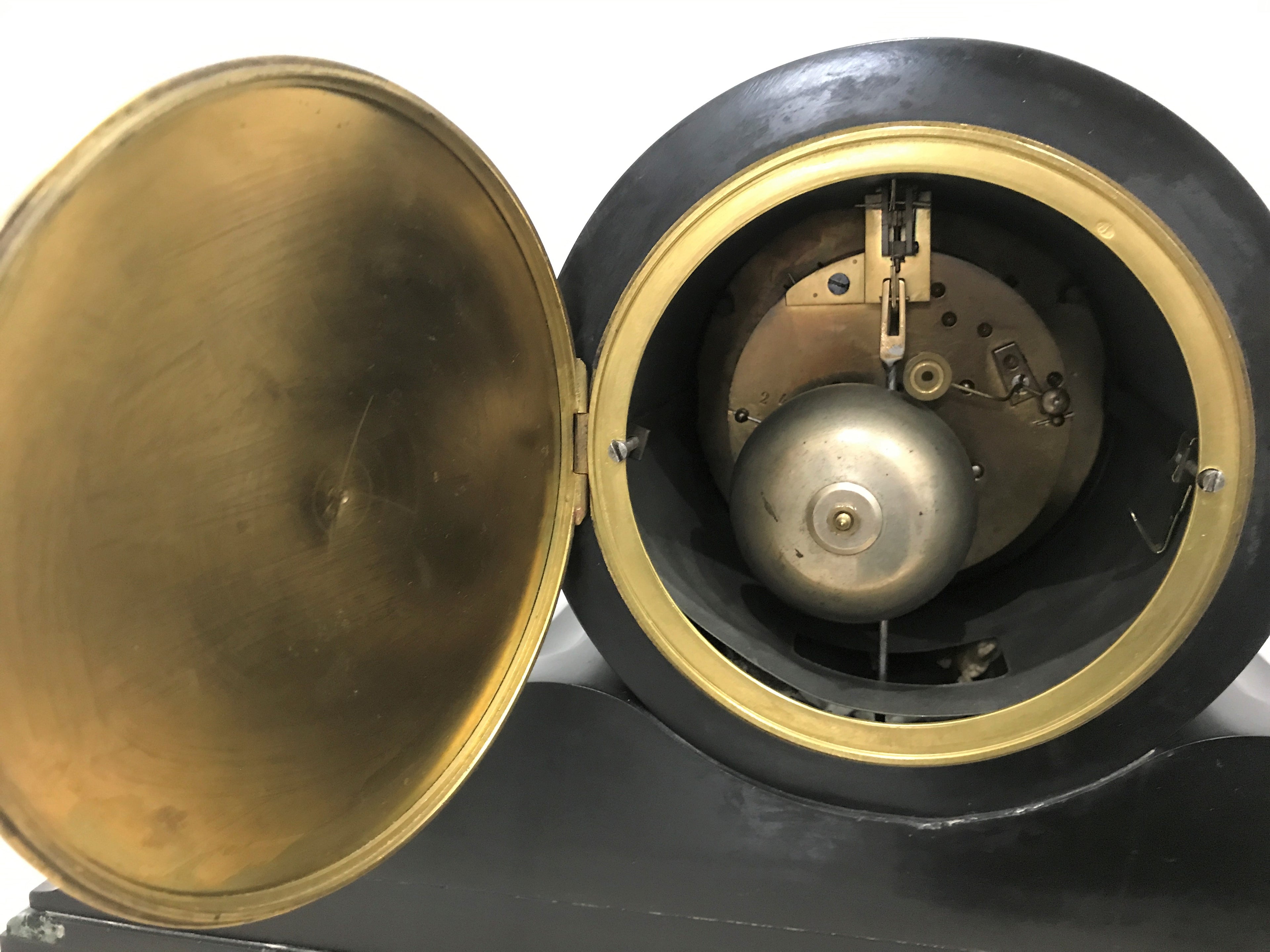 Antique Slate and Marble Mantel Clock | eXibit collection