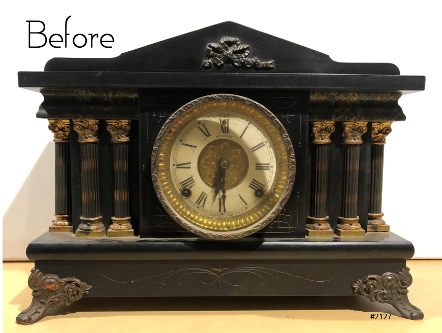 Antique Sessions Hammer Chime Mantel Clock | eXibit collection