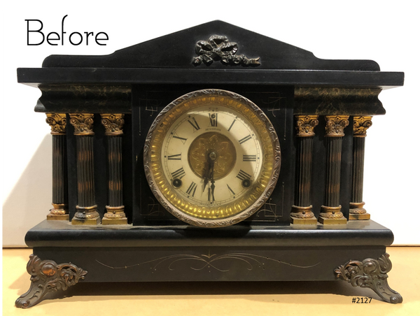 Antique Sessions Hammer Chime Mantel Clock | eXibit collection