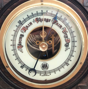 Vintage Wall Barometer & Thermometer | eXibit collection