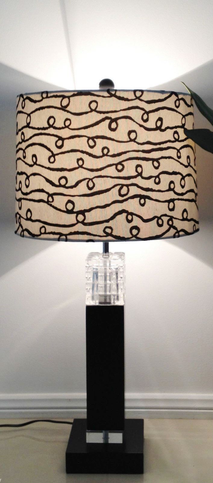 Modern Black Pedestal Table Lamp | eXibit collection