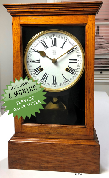 Antique Industrial Timestamp Recorder Mantel Clock | eXibit collection