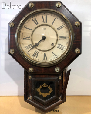 Antique Original MEIJI Pendulum Chime Wall Clock | eXibit collection