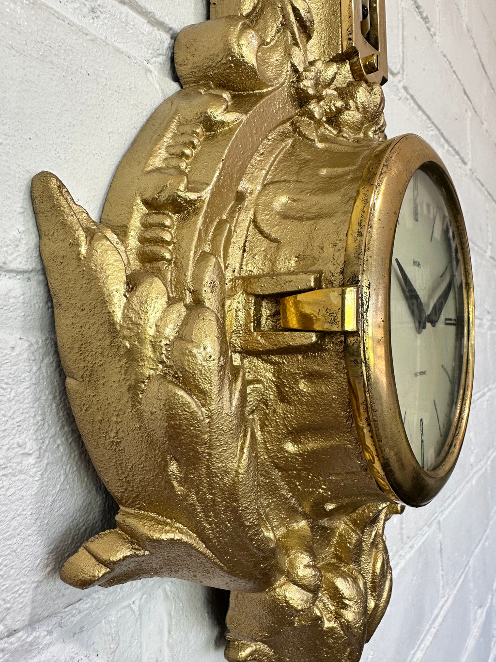Vintage Smiths Sectronic Thermometer & Barometer Quartz Wall Clock | Adelaide Clocks