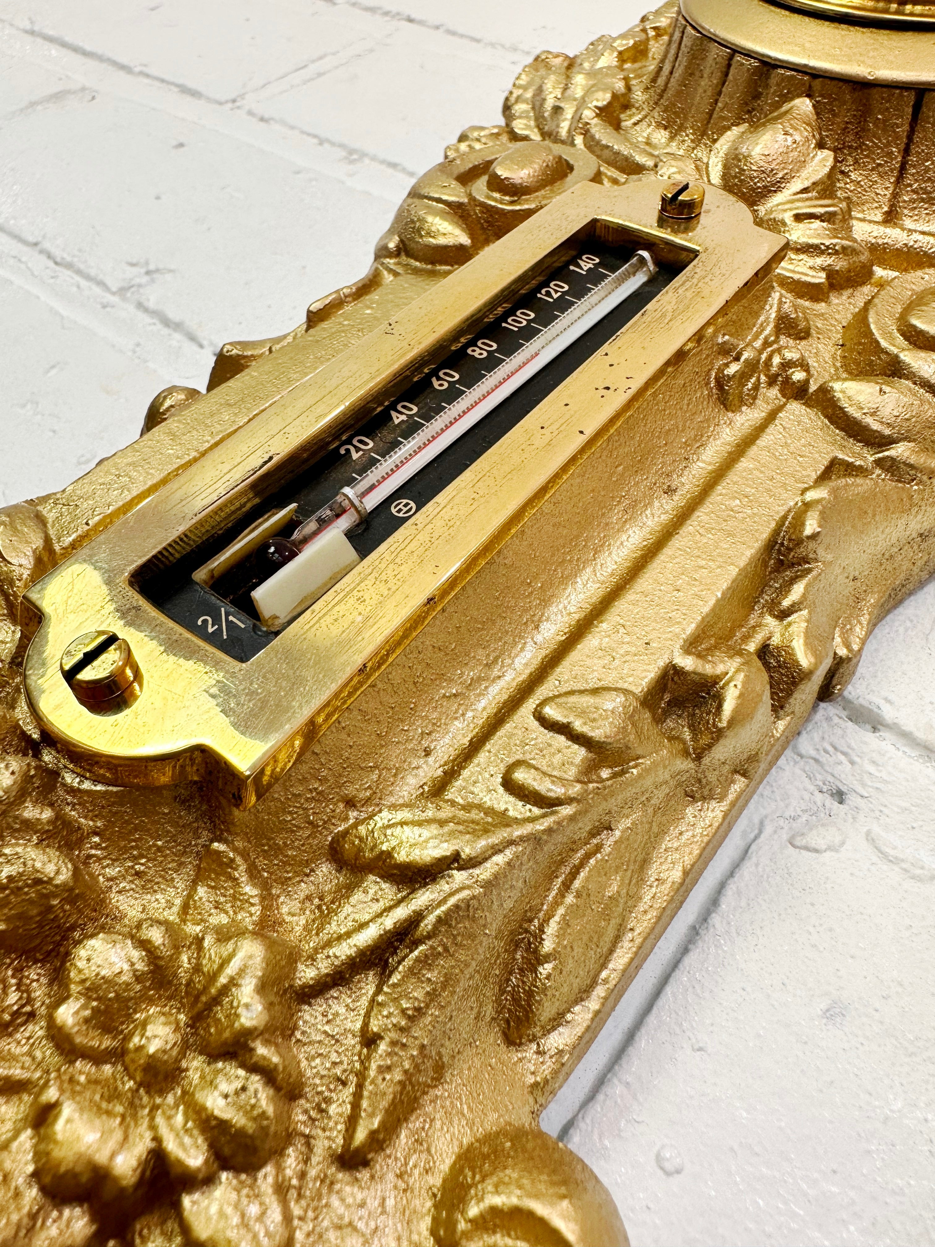 Vintage Smiths Sectronic Thermometer & Barometer Quartz Wall Clock | Adelaide Clocks