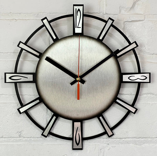 Vintage Starburst FOREIGN Battery Wall Clock | eXibit collection
