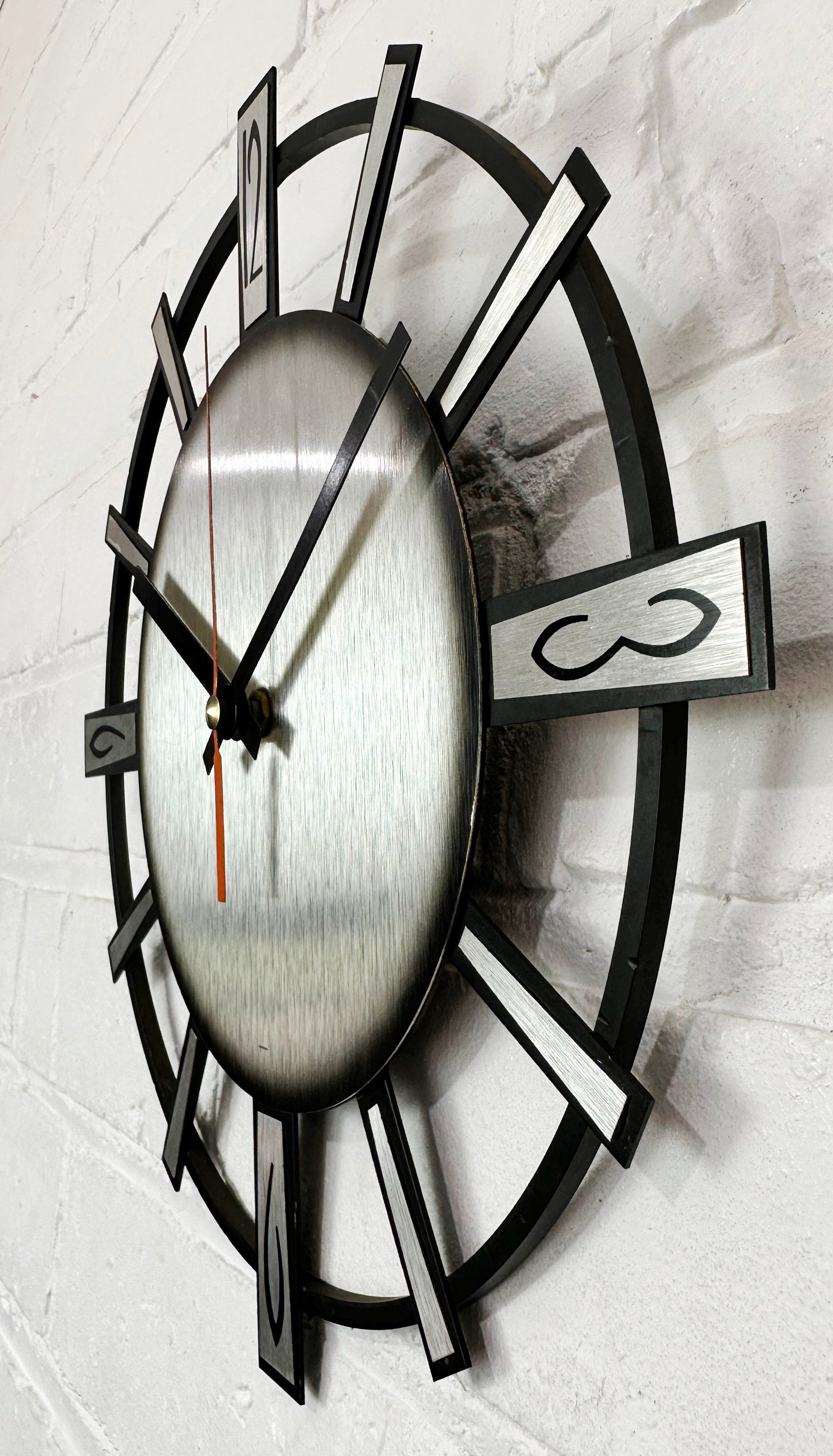 Vintage Starburst FOREIGN Battery Wall Clock | eXibit collection