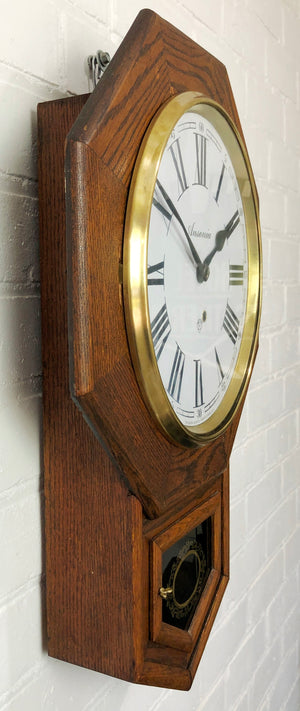 Antique ANSONIA Drop Dial Octagon Wall Clock | eXibit collection