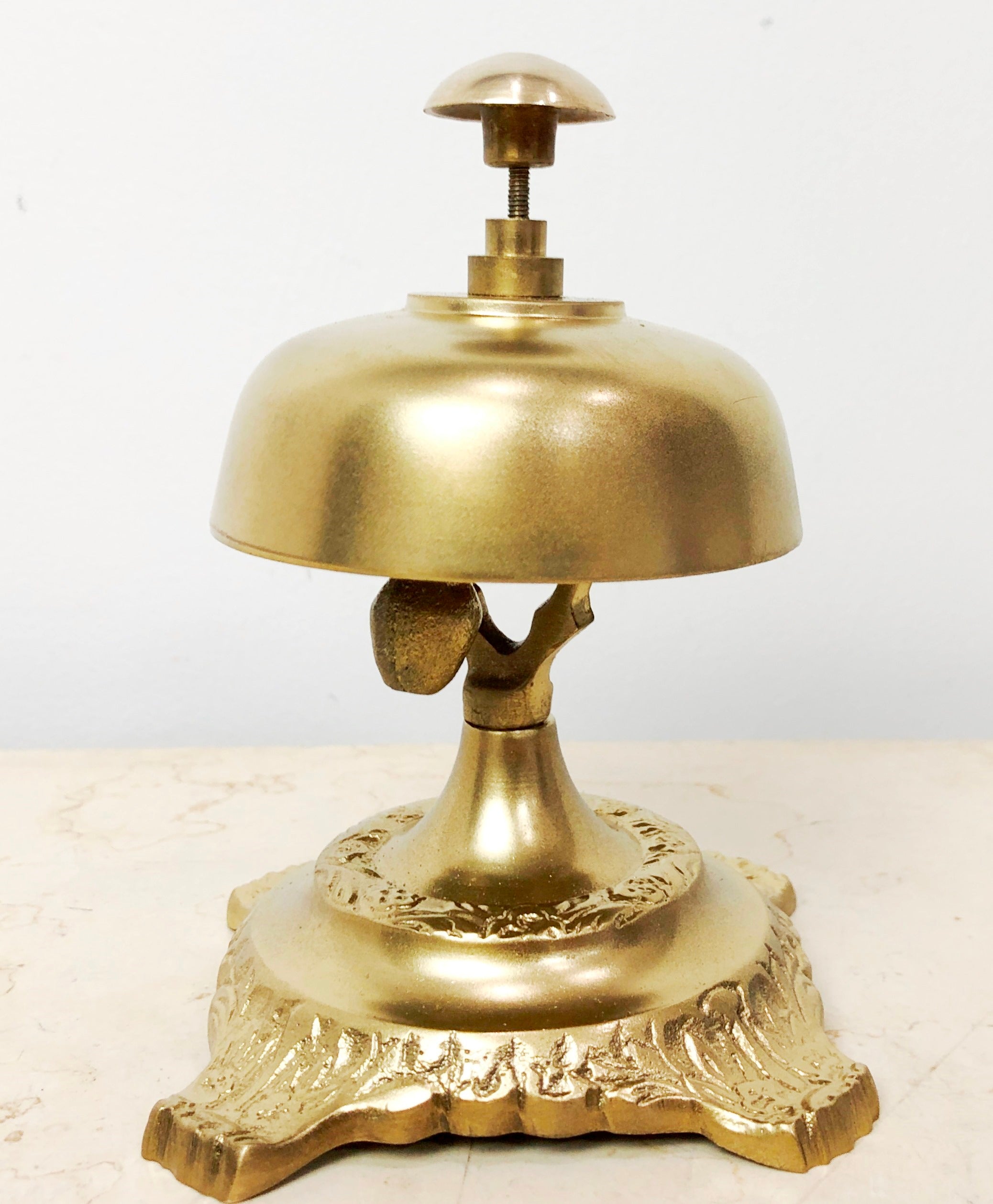 Vintage BRASS Hotel Shop Counter Desk Service Bell | Adelaide Clocks
