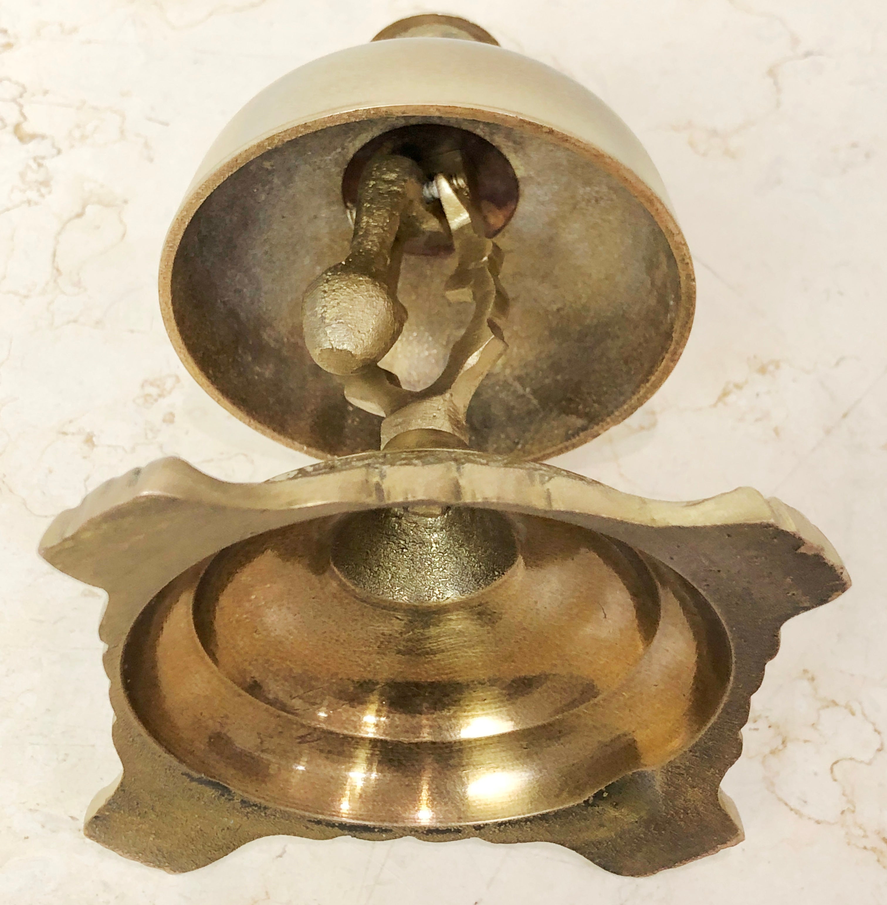 Vintage BRASS Shop Counter Desk Service Bell | eXibit collection