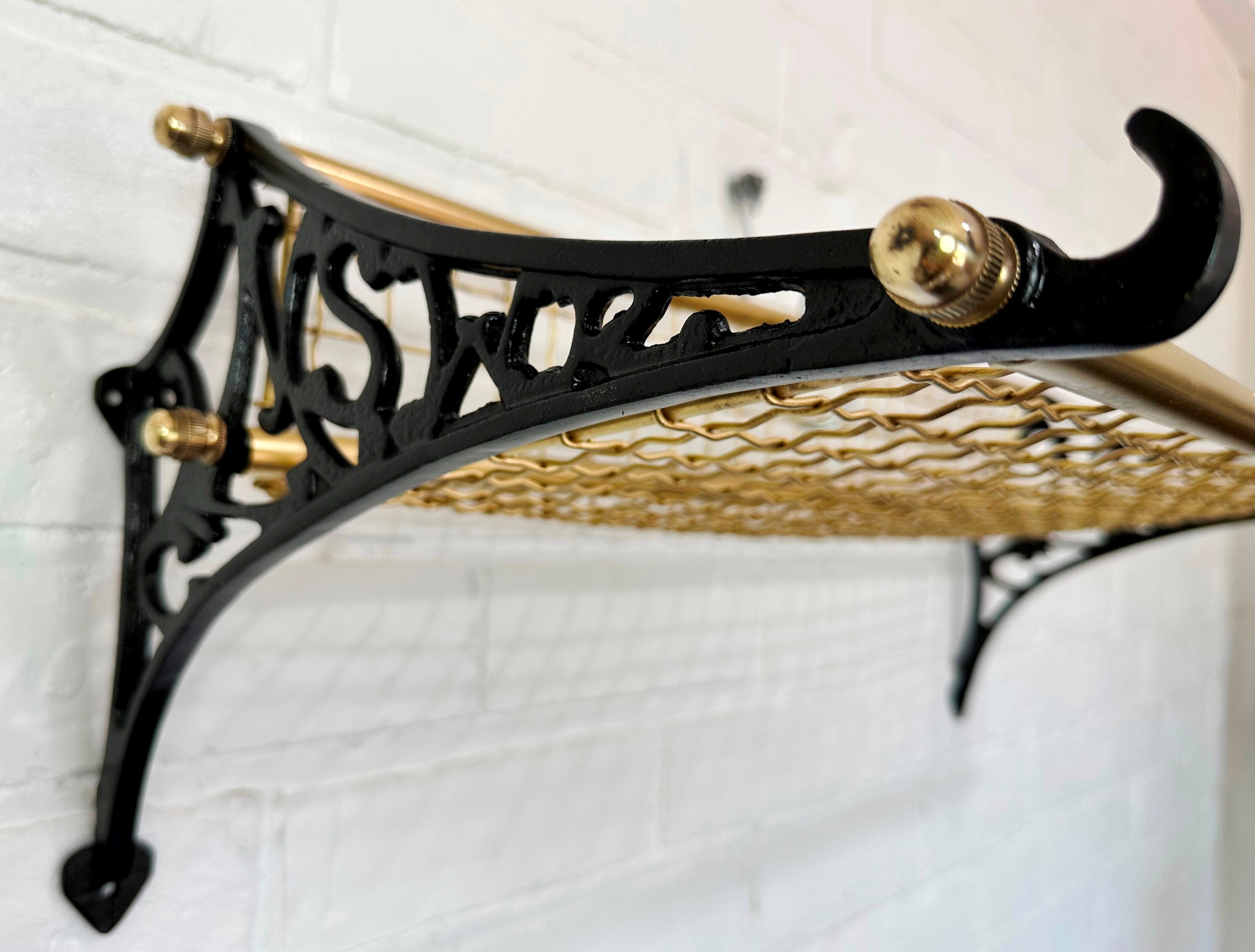Vintage NSWR Railway Train Storage Luggage Rack Shelf | eXibit collection