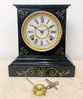 Antique ANSONIA U.S.A Cast Iron Mantel Clock | eXibit collection