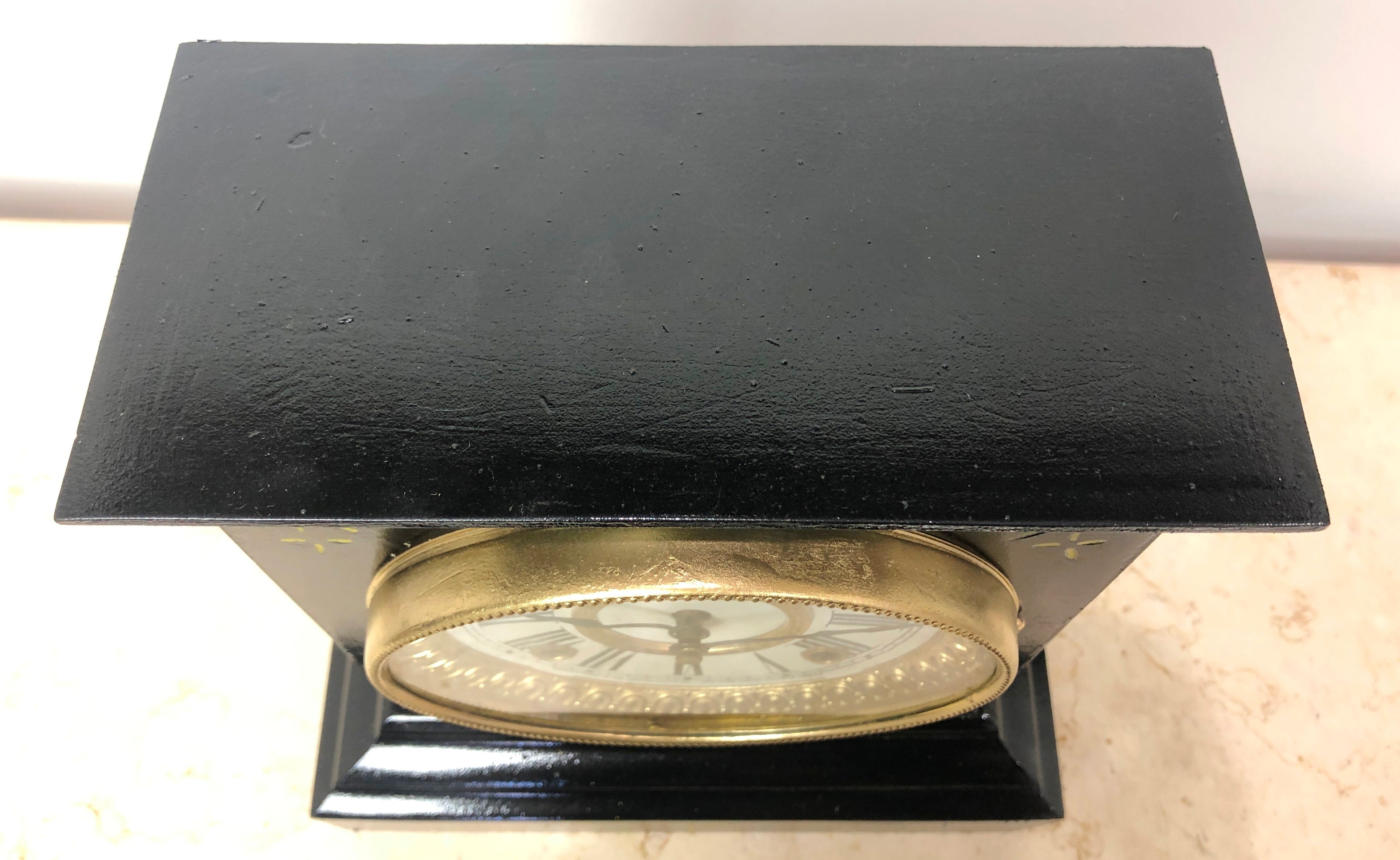 Antique ANSONIA U.S.A Cast Iron Mantel Clock | eXibit collection