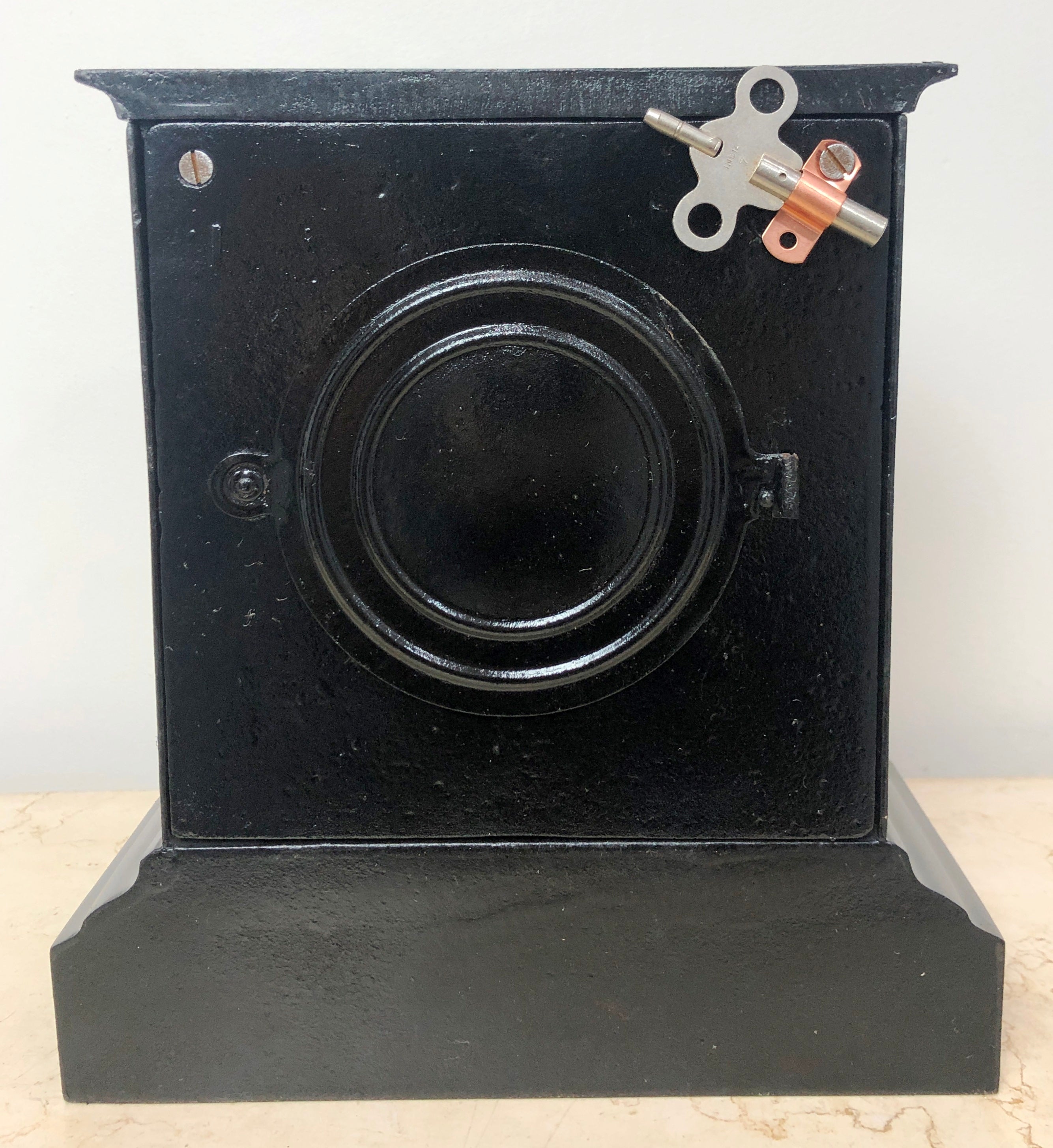 Antique ANSONIA U.S.A Cast Iron Mantel Clock | eXibit collection