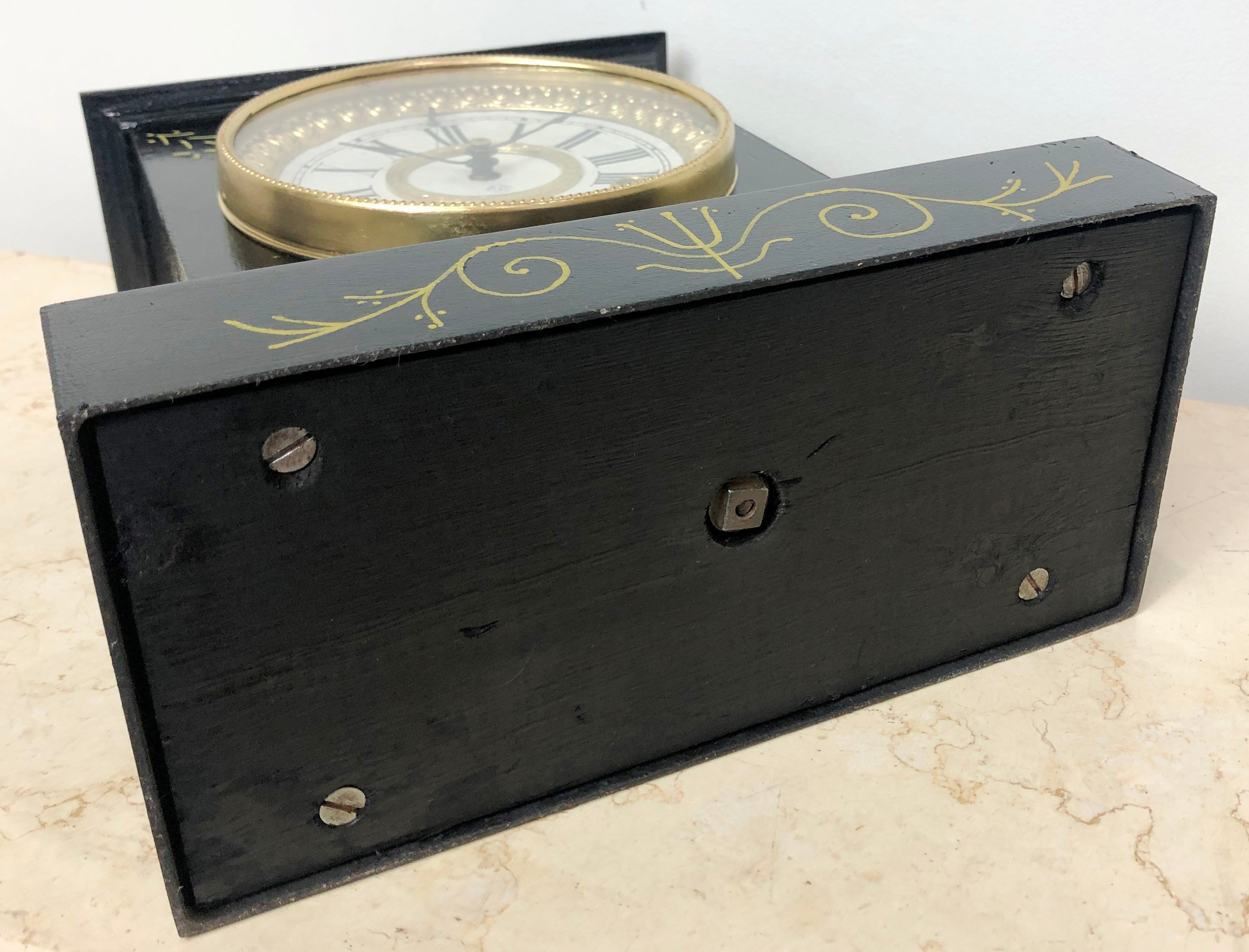 Antique ANSONIA U.S.A Cast Iron Mantel Clock | eXibit collection
