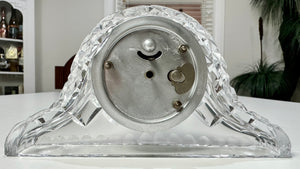 Vintage French Diamond Crystal Cut Desk Alarm Clock | eXibit collection