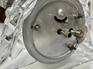 Vintage French Diamond Crystal Cut Desk Alarm Clock | eXibit collection