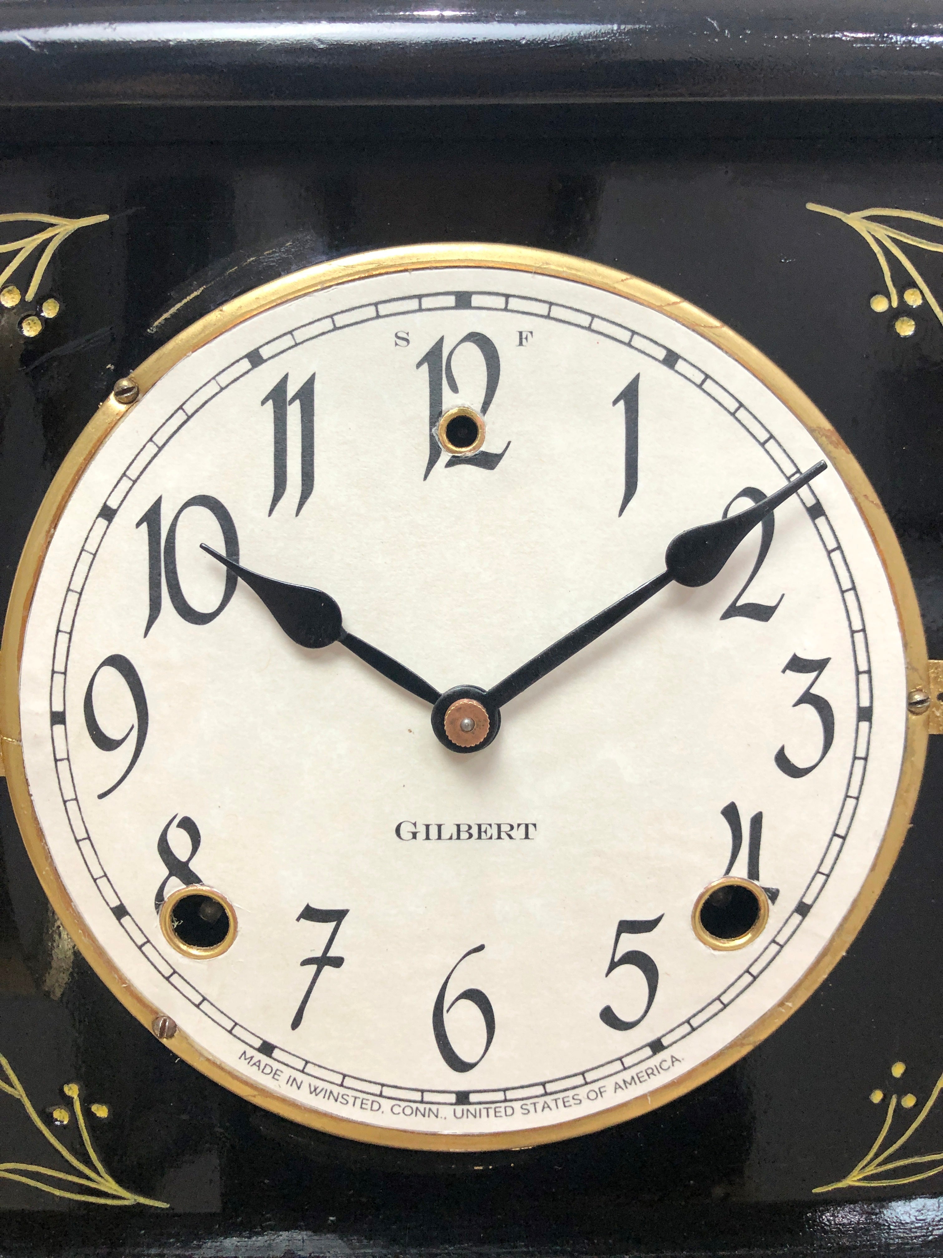 Antique GILBERT Chime U.S.A Mantel Clock | eXibit collection