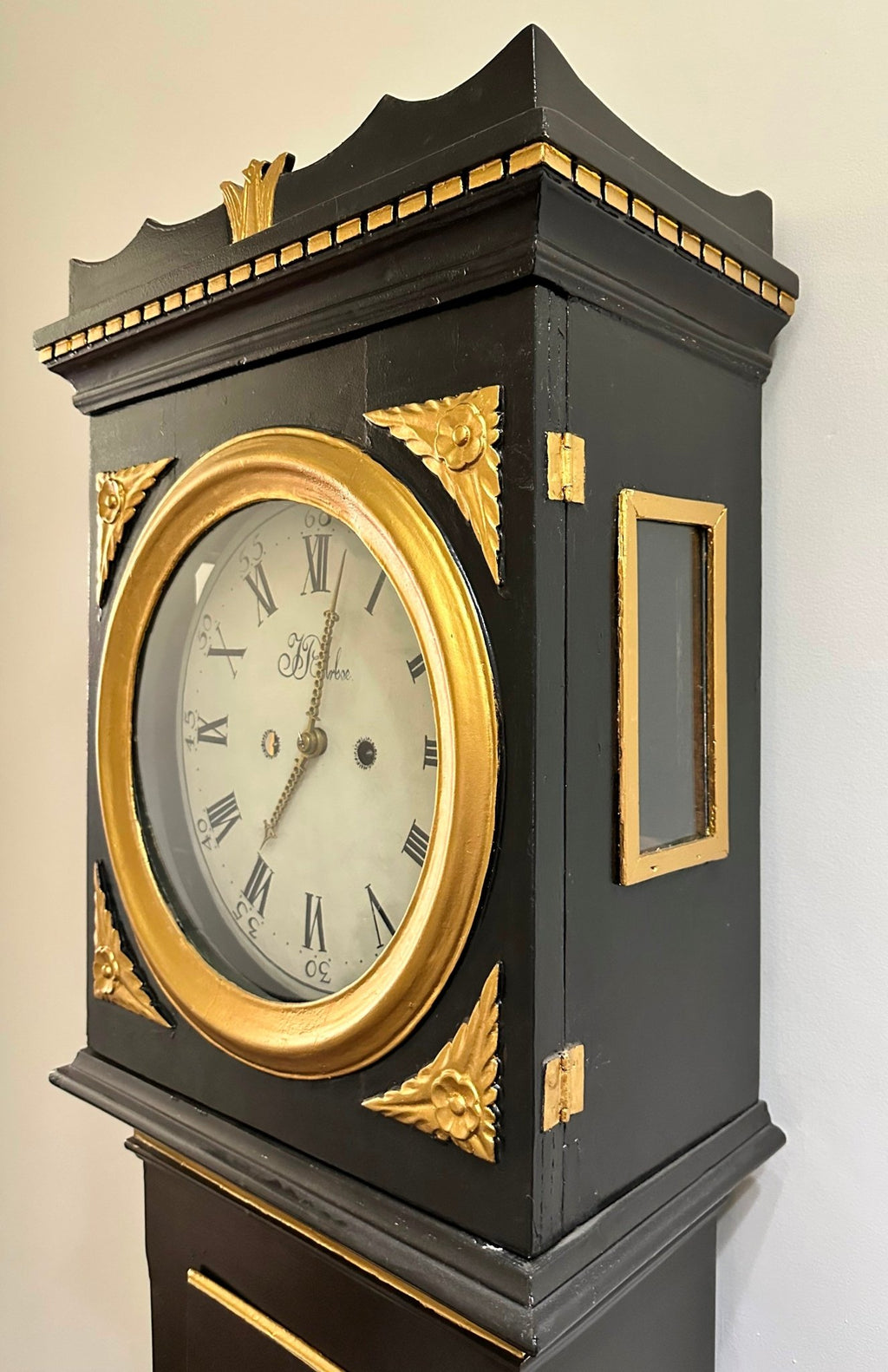 Antique J.P. Arboe Bell Chime Bornholm Grandfather Clock | Adelaide Clocks
