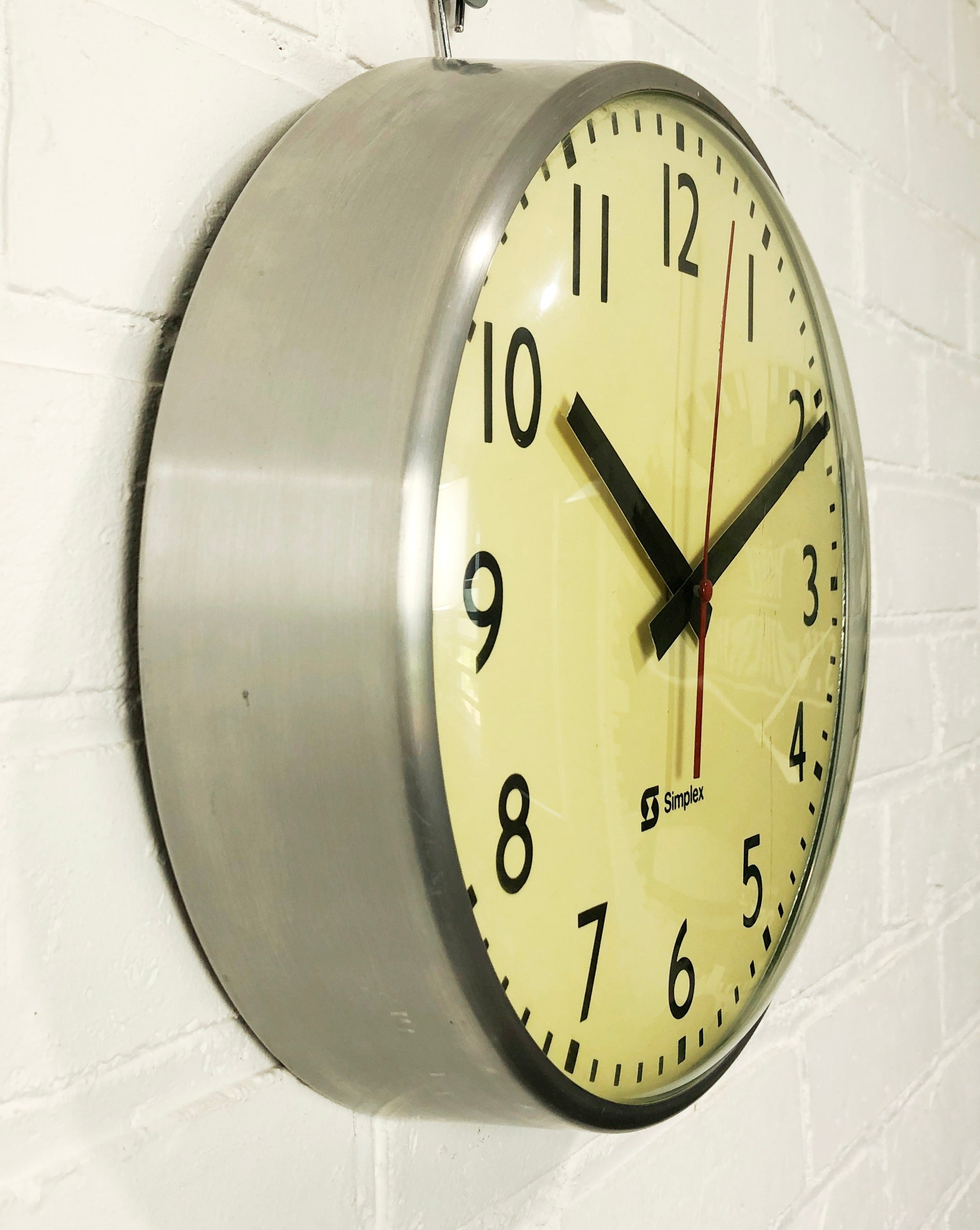 Vintage SIMPLEX Battery Wall School Clock | eXibit collection