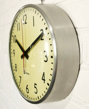 Vintage SIMPLEX Battery Wall School Clock | eXibit collection