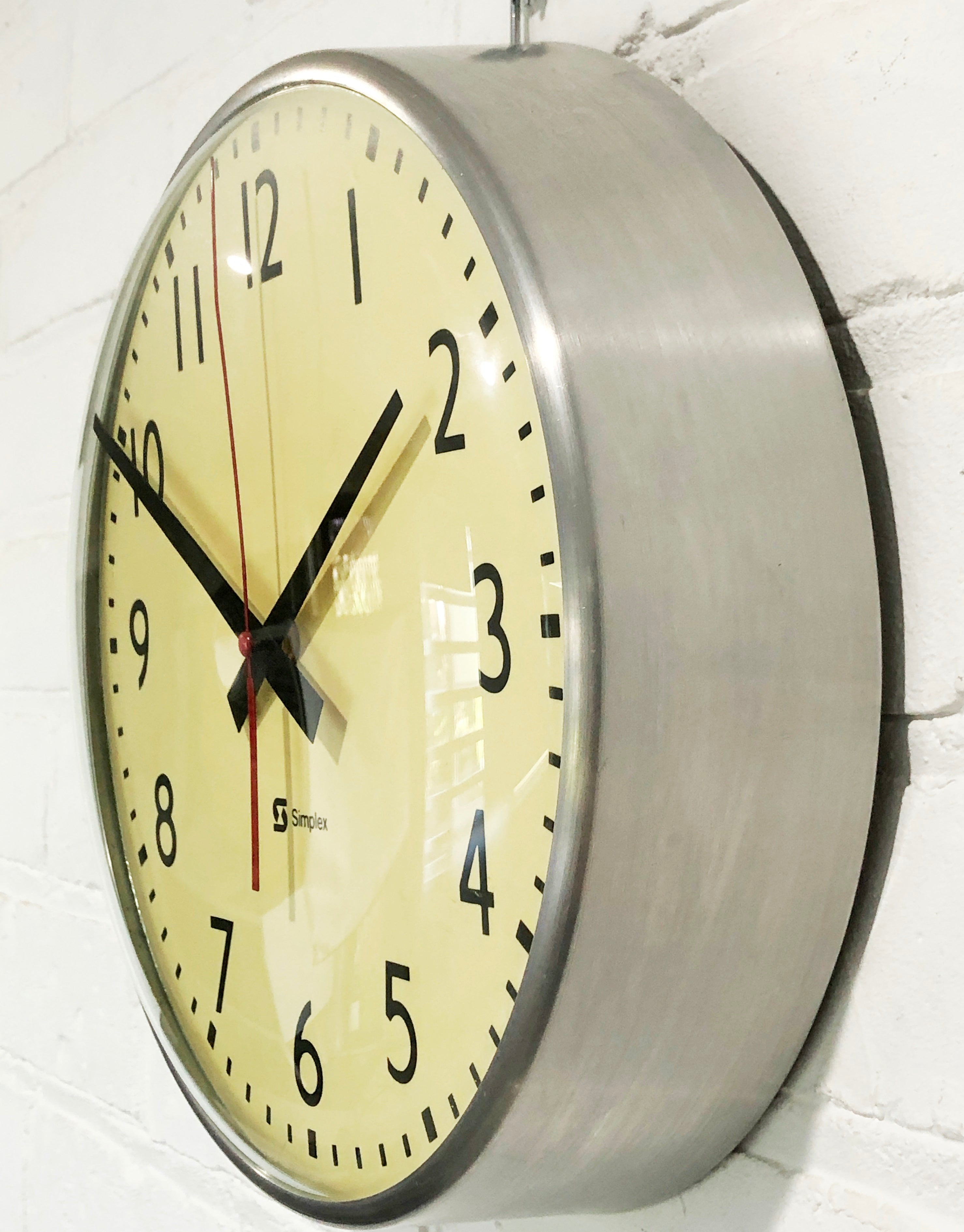 Vintage SIMPLEX Battery Wall School Clock | eXibit collection