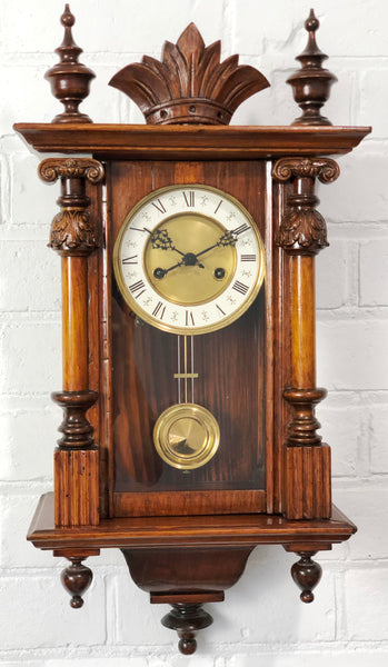 Original Antique HAC German Wall Clock | eXibit collectio